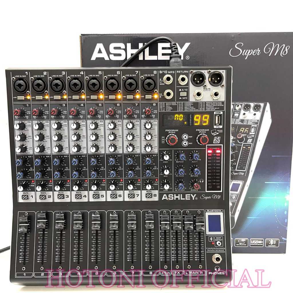 Mixer Ashley Super M8 8channel Original Mixer Ashley superm8 Mixing 8 the best Paling Laris Mixer SU