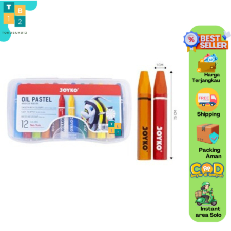 

Crayon Joyko 12 Warna Pendek Oil Pastel