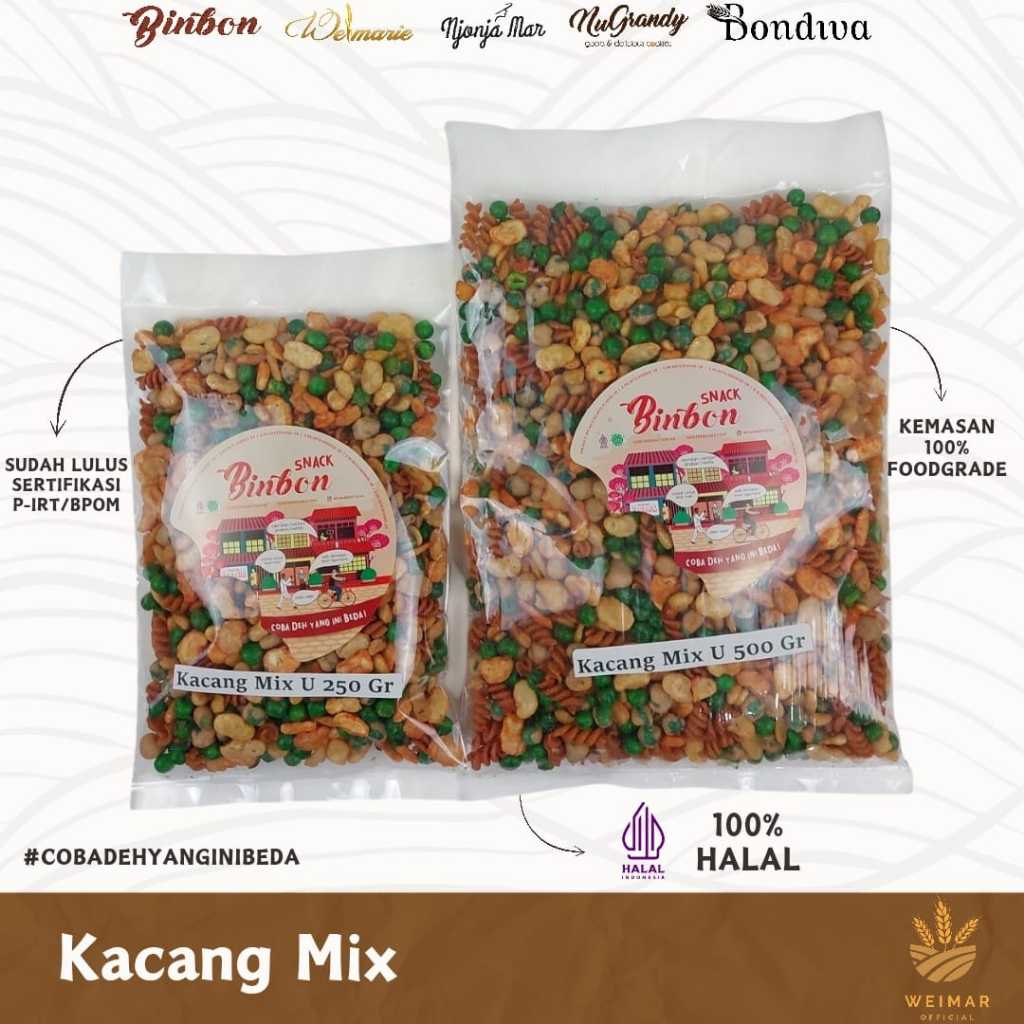 

Binbon Snack - Kacang Mix 250&500 gram