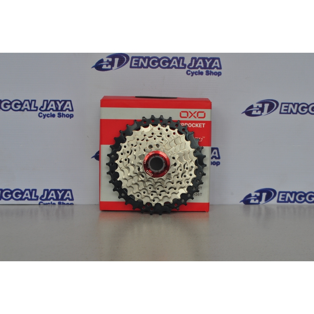 Sprocket OXO 7 Speed 11T 34T Chrome By Strummer Ringan Presisi Stabil - Sproket Gear Slop Cassette B