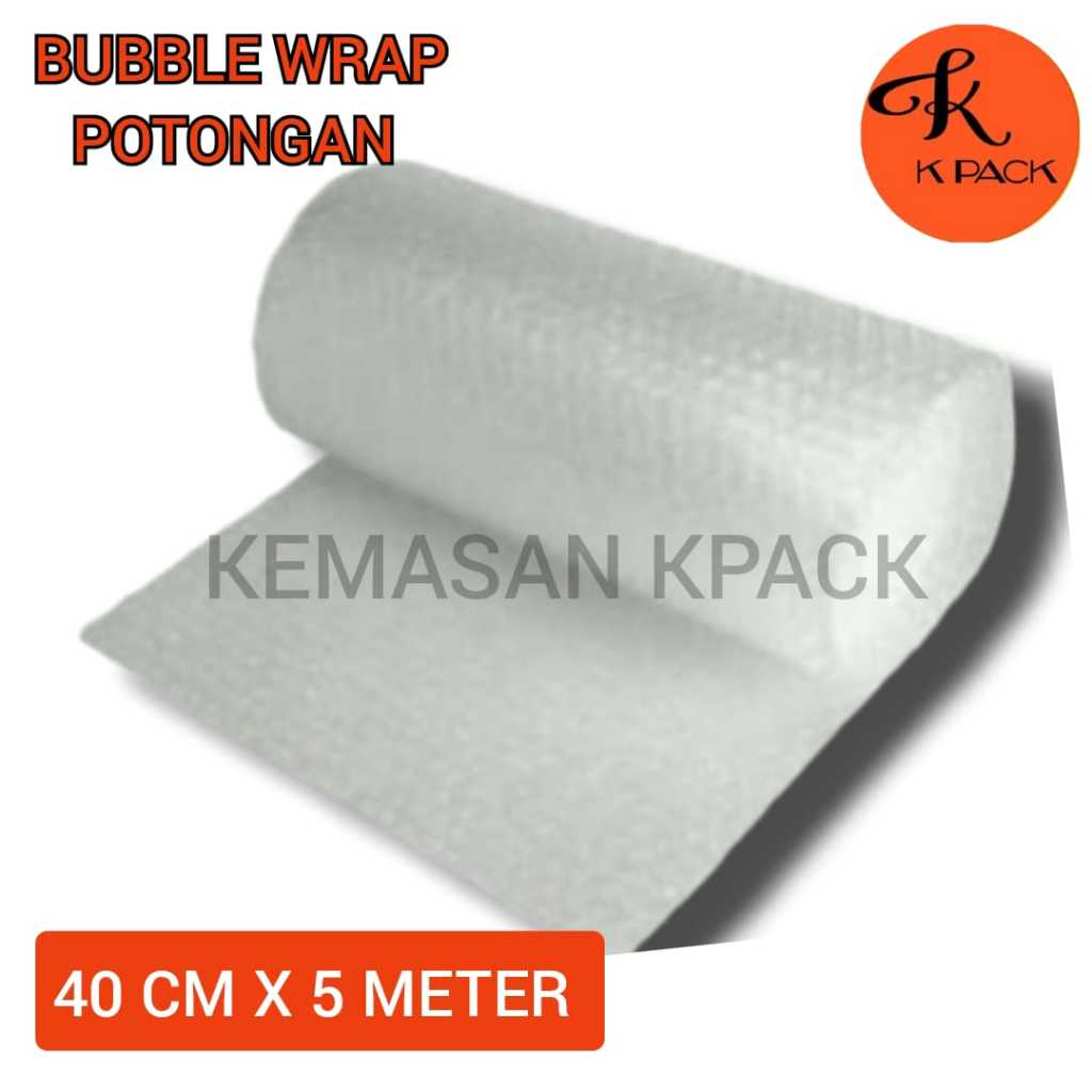 

Plastik Bubble Wrap Gelembung Potongan / Lembaran 40 cm x 5 meter