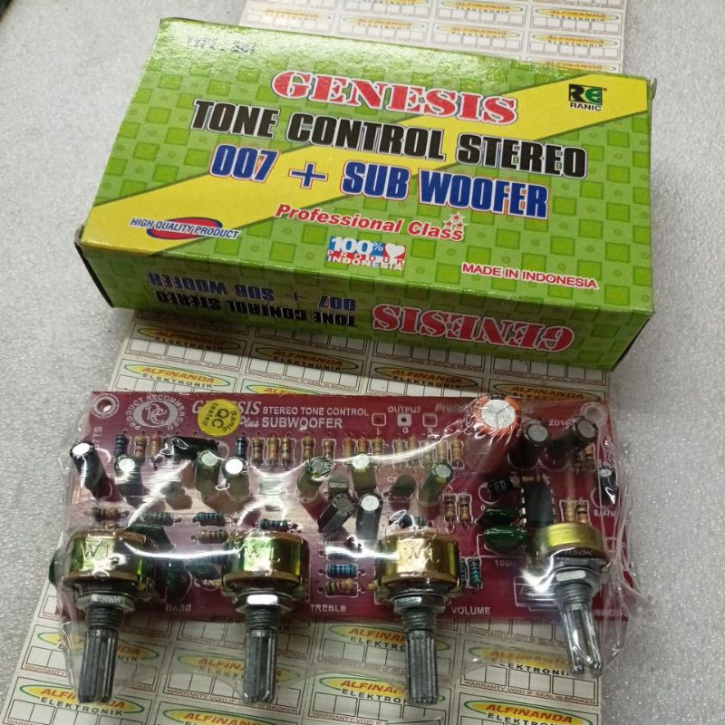 TONE CONTROL STEREO 007 + SUBWOFER GENESIS