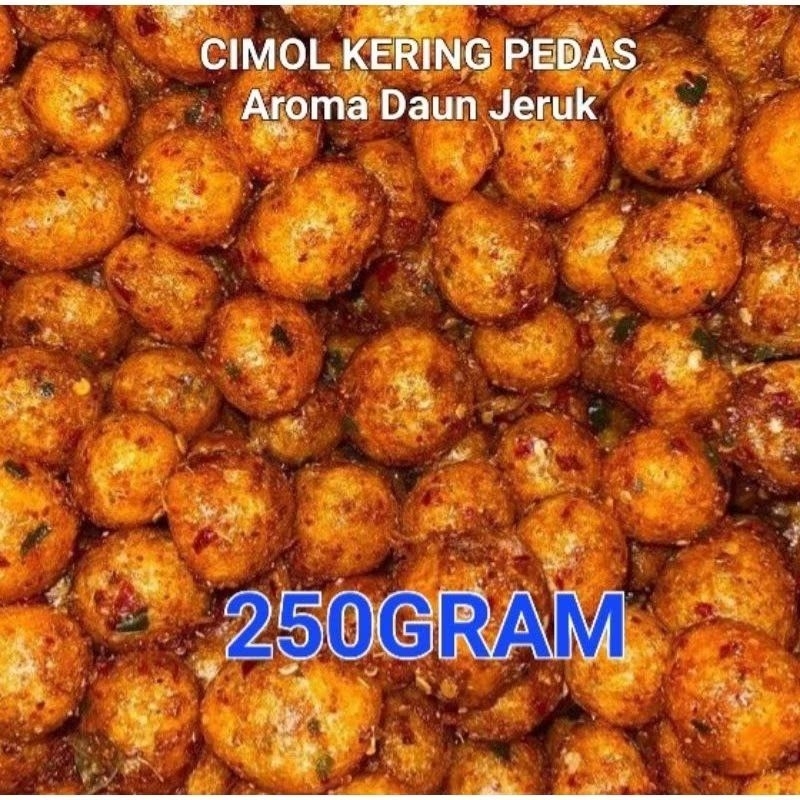 

Cimol Crispy Pedas Daun Jeruk / Cimol kering pedass daun jeruk /cemilan enak