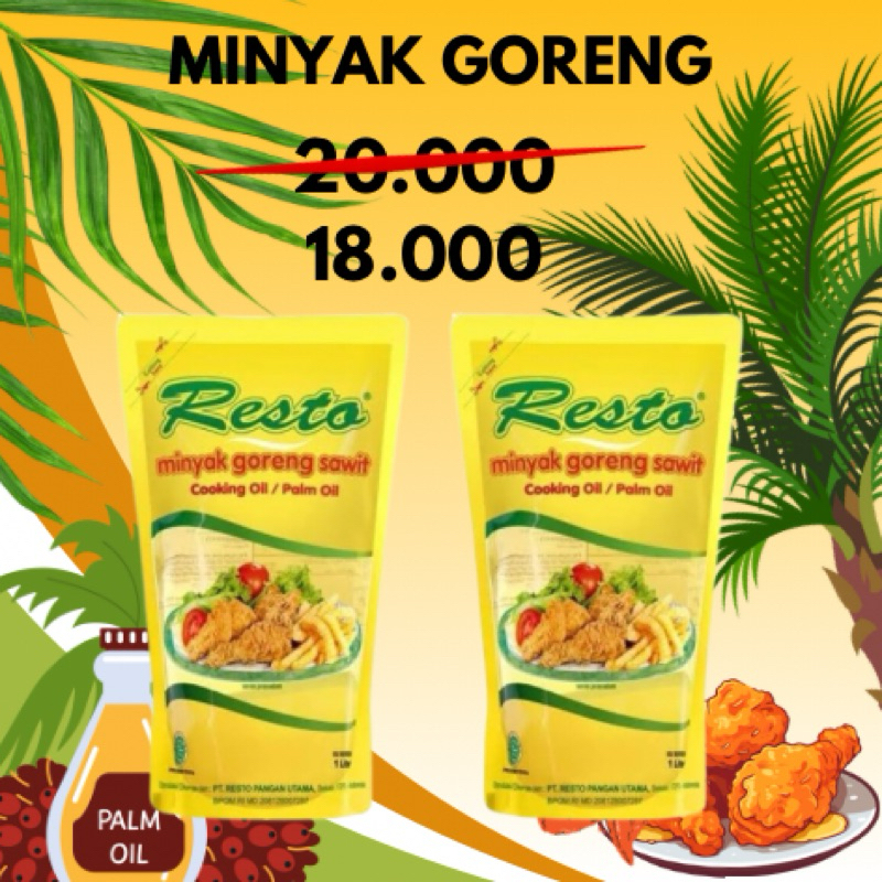

Minyak Goreng Resto 1 liter