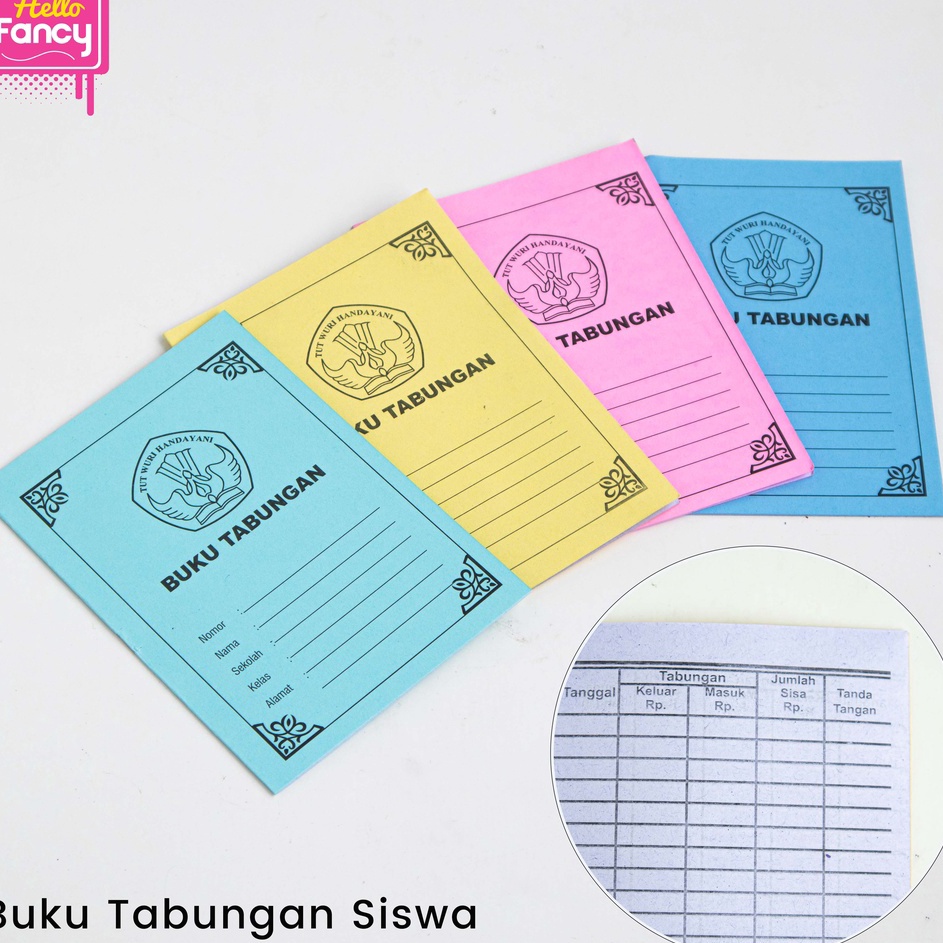 

KODE JKZRP Buku Tabungan Siswa 1 pak isi 5 Pcs Mix Warna BU4