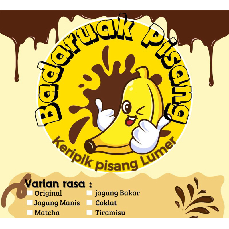 

Keripik Pisang Lumer || Berbagai Varian rasa Coklat, ir Tiramisu,Matcha,Jagung Manis,Original 150gr