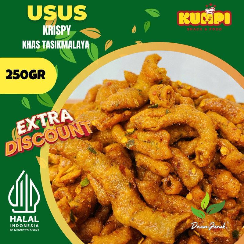 

USUS Krispy Renyah 250gr Khas Tasikmalaya - Kumpisnack