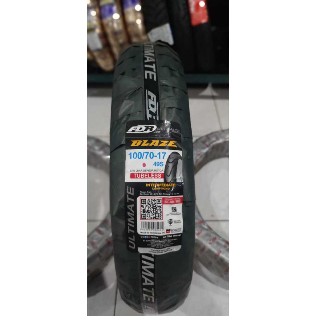 Ban Tubeless FDR BLAZE 100/70-17