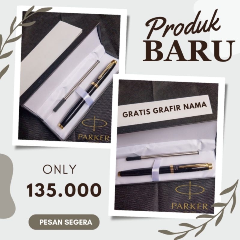 

Pulpen Mewah Free Refill Parker RB Clip Gold Gratis Grafir Nama Dan Box Exlusive