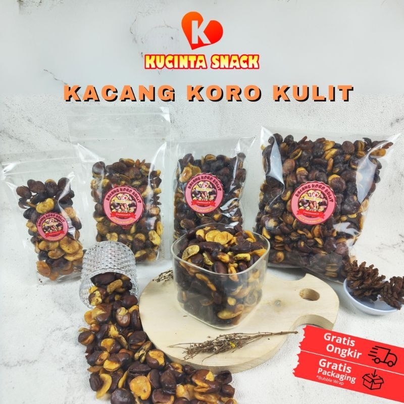 

KACANG KORO KULIT 500 GRAM DAN 1 KG KUCINTA SNACK makanan ringan asin gurih