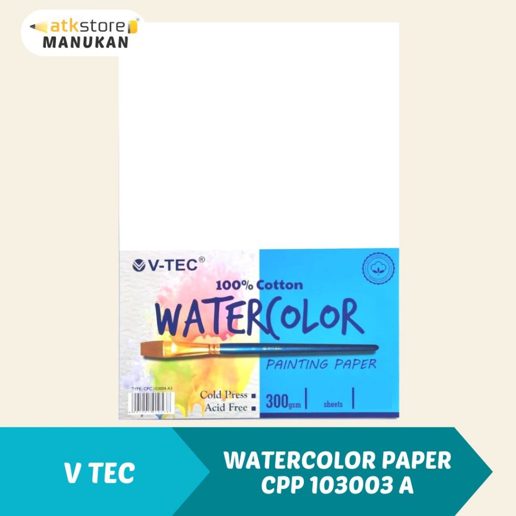 

V Tec Kertas Lukis CPP 103003 A Watercolor Painting Paper