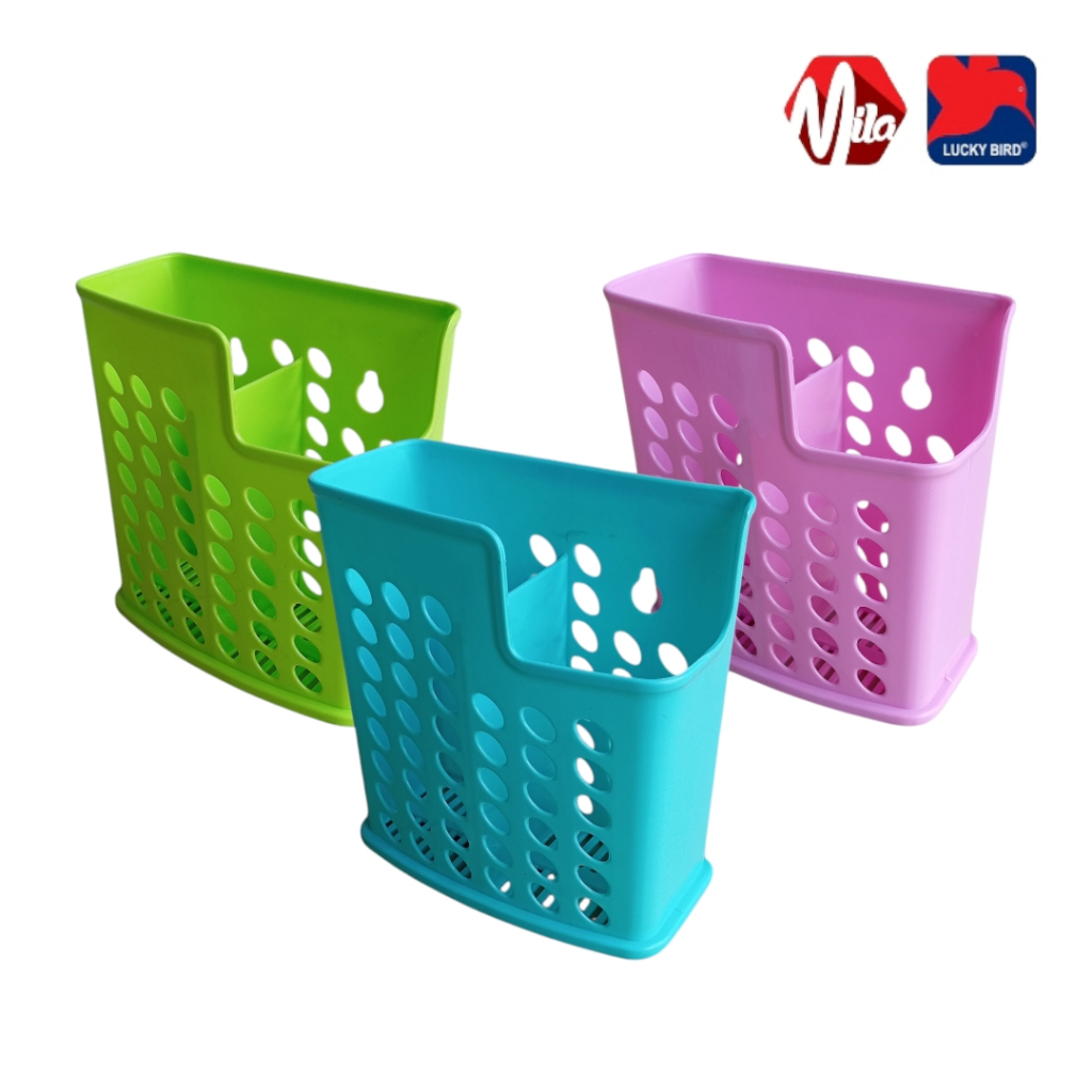 Tempat Sendok Dan Garpu LUCKY BIRD Bahan Plastik Food Grade Anti Pecah