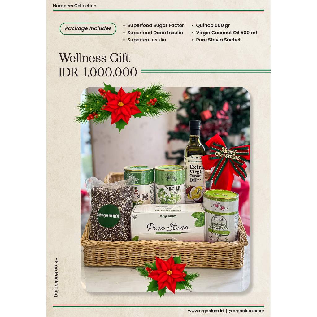 

Hampers Natal Christmas Organium Paket Kesehatan Wellness Gift