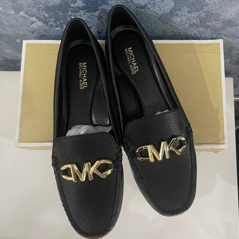 NEW Michael Kors Reed Loafer Black Size 6 With Box - MK Flat Shoes