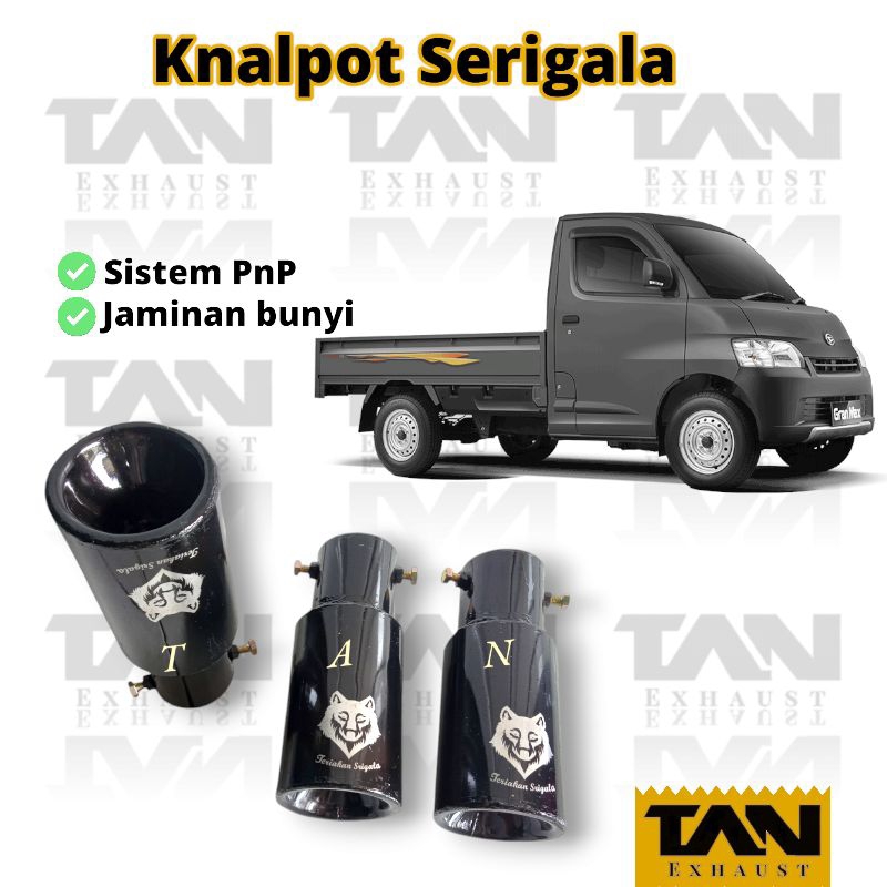Knalpot Serigala Srigala Sistem PnP Suara Gukk Gukk Untuk Mobil Bensin|| Granmax, Carry New Tayo, Co