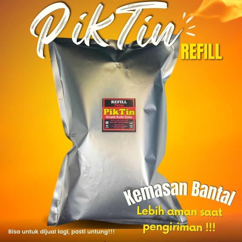 

Keripik Kulit patin || PikTin || Kemasan Bantal || Kemasan refill