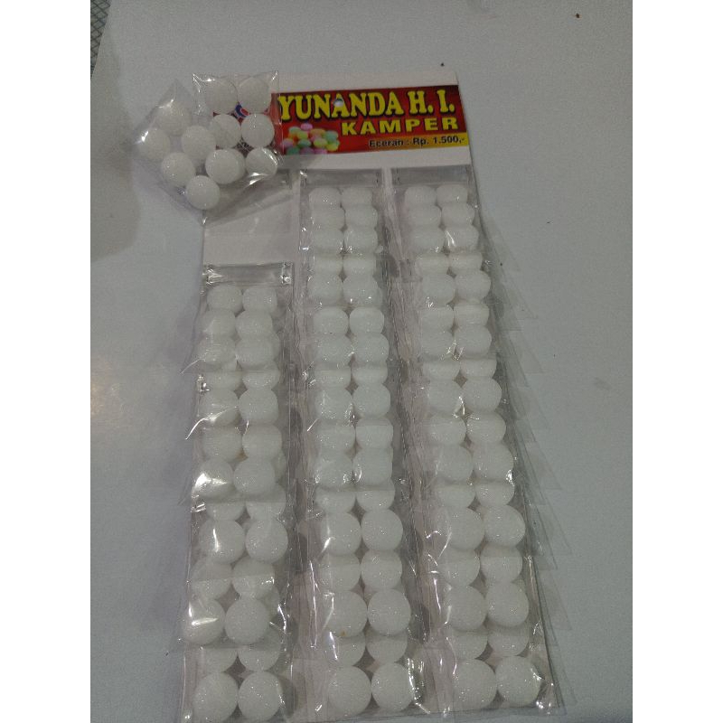 ( 1 Renteng isi 12 bunkus) KAMPER PUTIH/KAPUR BARUS Renteng