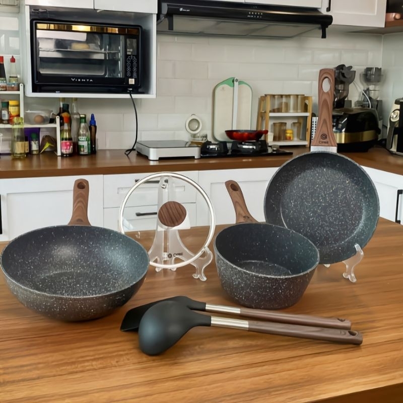 Cypruz cookware set Grey Marble