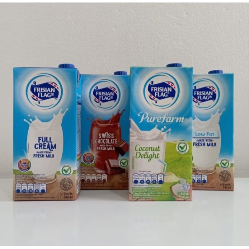 

Frisian Flag fresh milk susu UHT 946ml