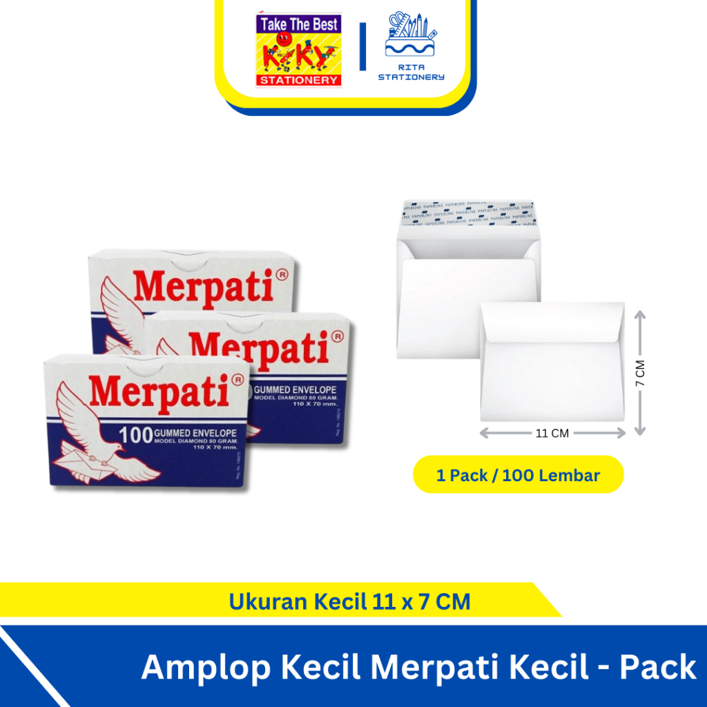 

Amplop Kecil Mini Merpati By Kiky 11x7 CM Uang Ampau KTP - Pack
