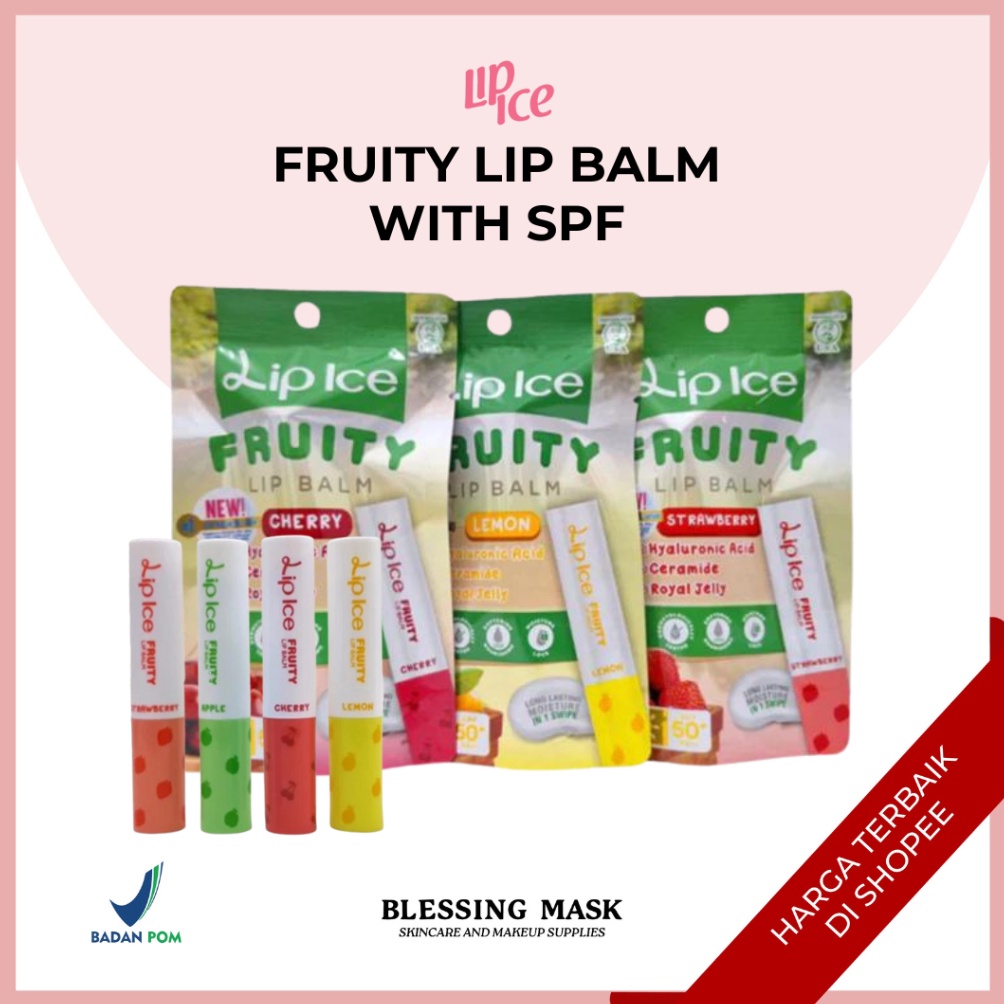 Kualitas Terbaik BPOM Lip Ice Fruity LipBalm  Baby Color Balm