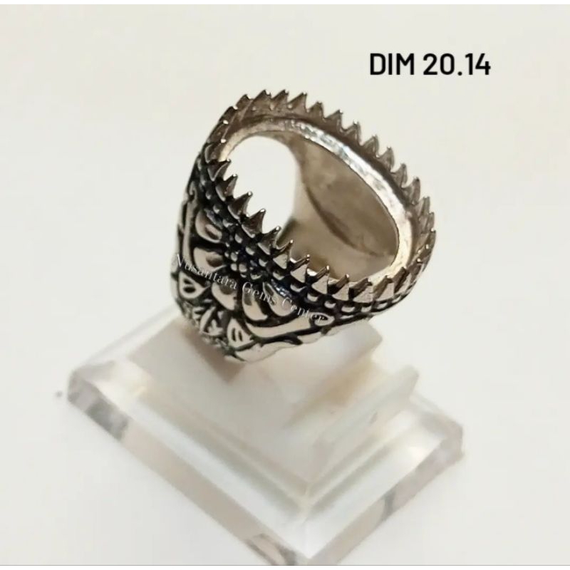 Cincin Emban Alpaka Custom Ukir Model Perak