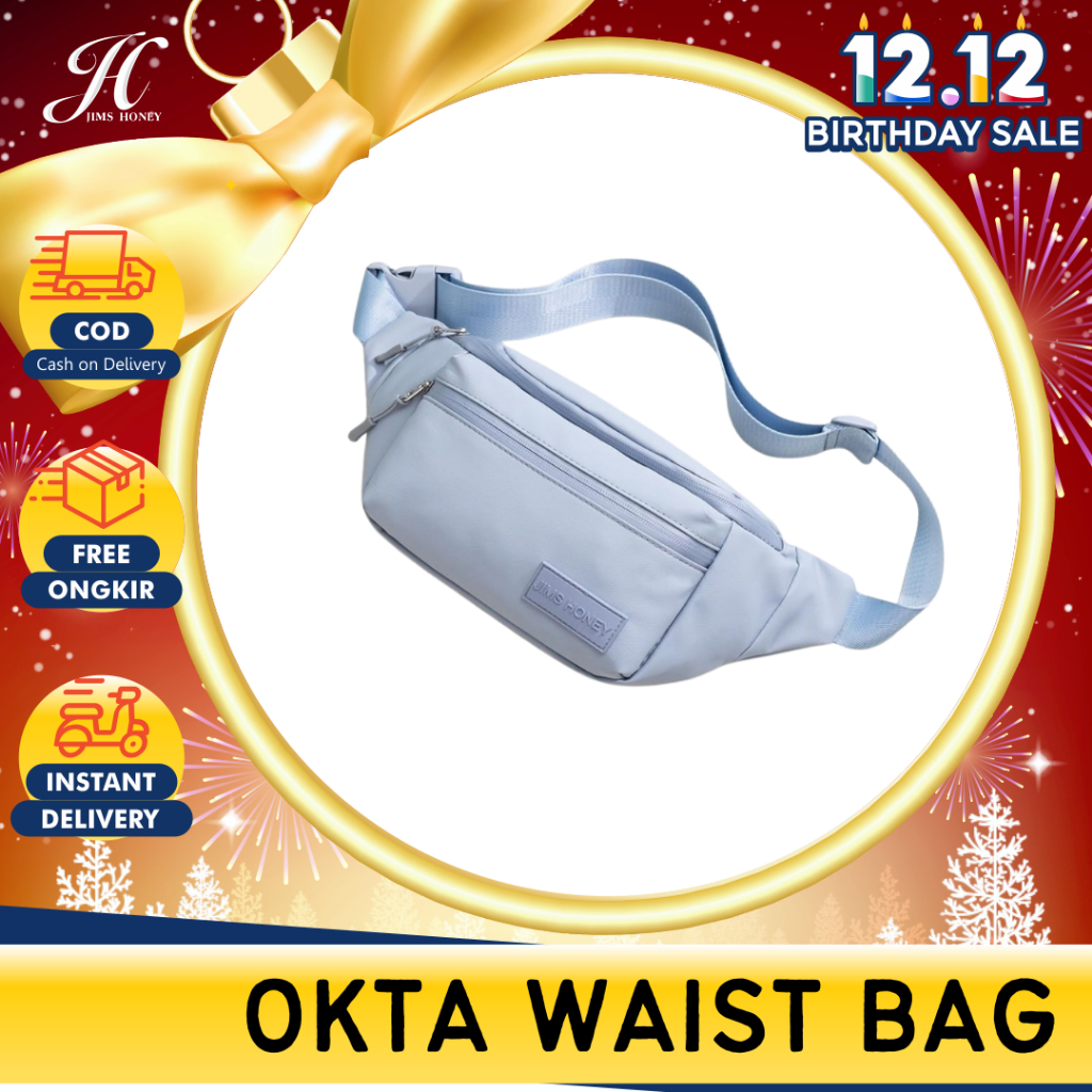 JIMS HONEY OKTA WAIST BAG Tas Pinggang Wanita Pria Slingbag Cewek Cowok Jimshoney Trendy Elegan
