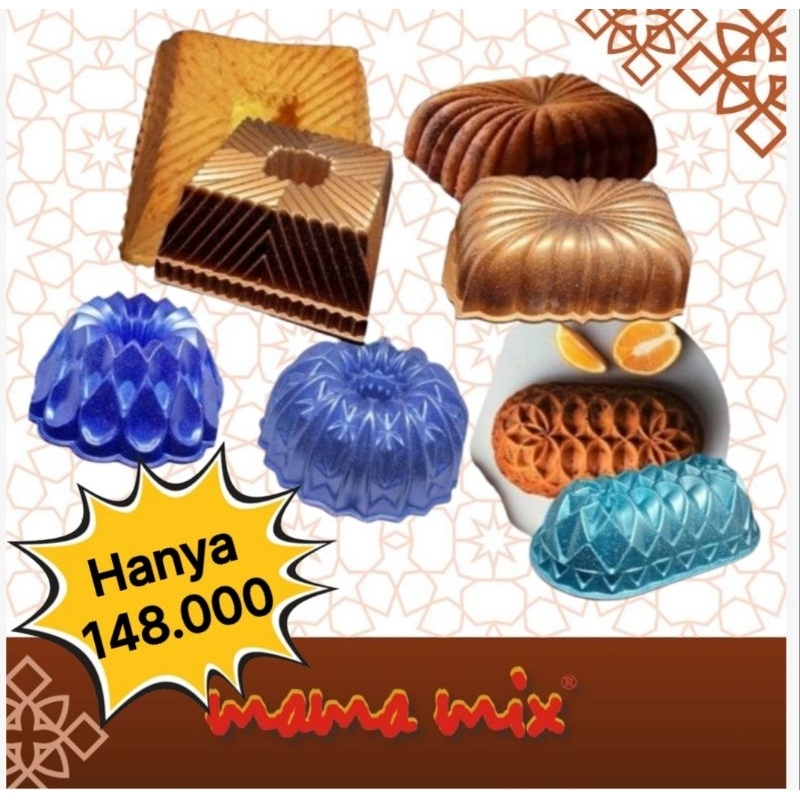 READY Loyang Sultan Cake pan Motif Mamamix Premium quality | Cake Kue Waffle Crepe