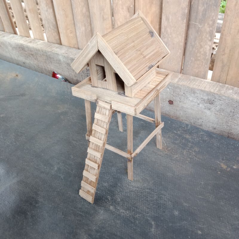 Miniatur Rumah Tangga Bambu Hiasan Dekorasi