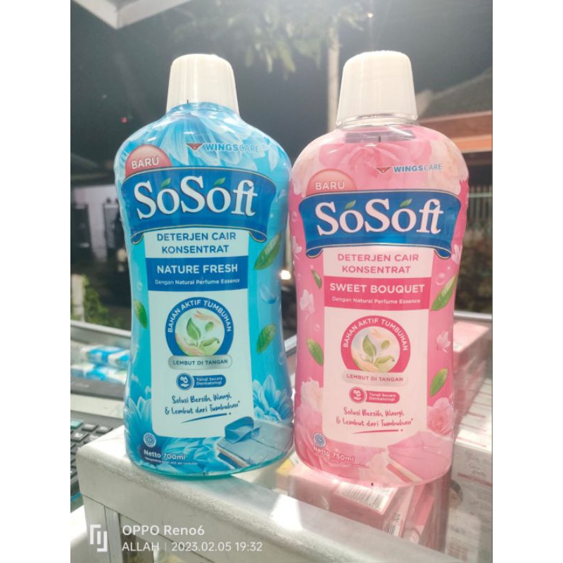 Sosoft Detergen Cair Kemasan Botol