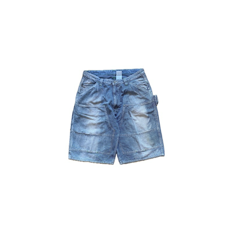 double knee hickory carpenter jorts baggy masterpiece japan brand not carhartt