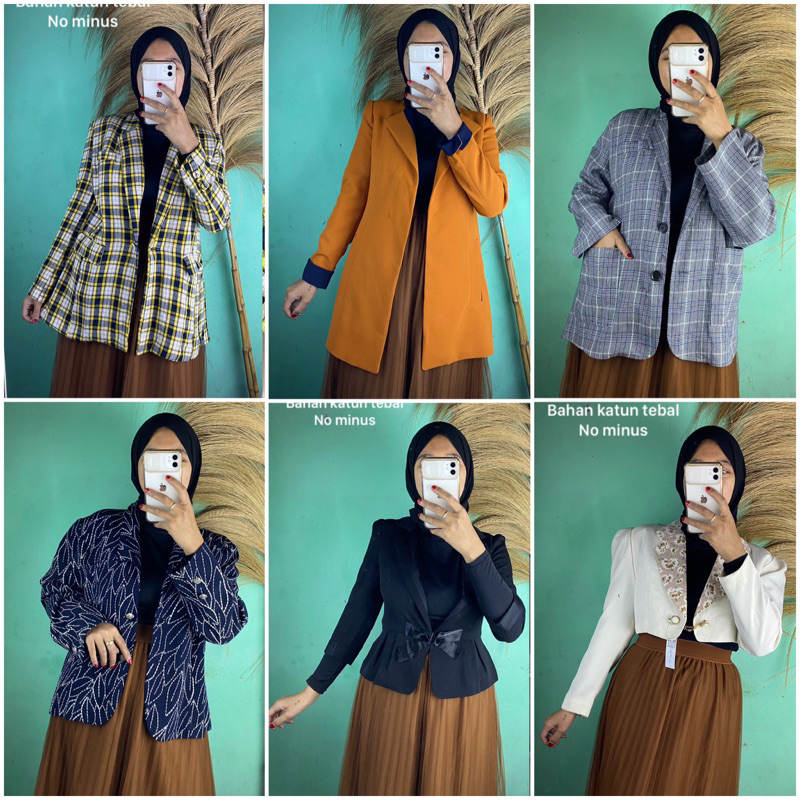 blazer / blazer crop / blazer kerja / crop top