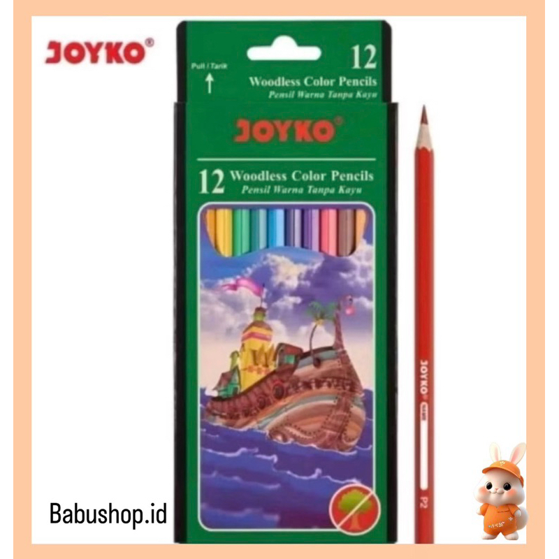 

BBS Joyko Pensil Warna panjang 12 Warna CP 103