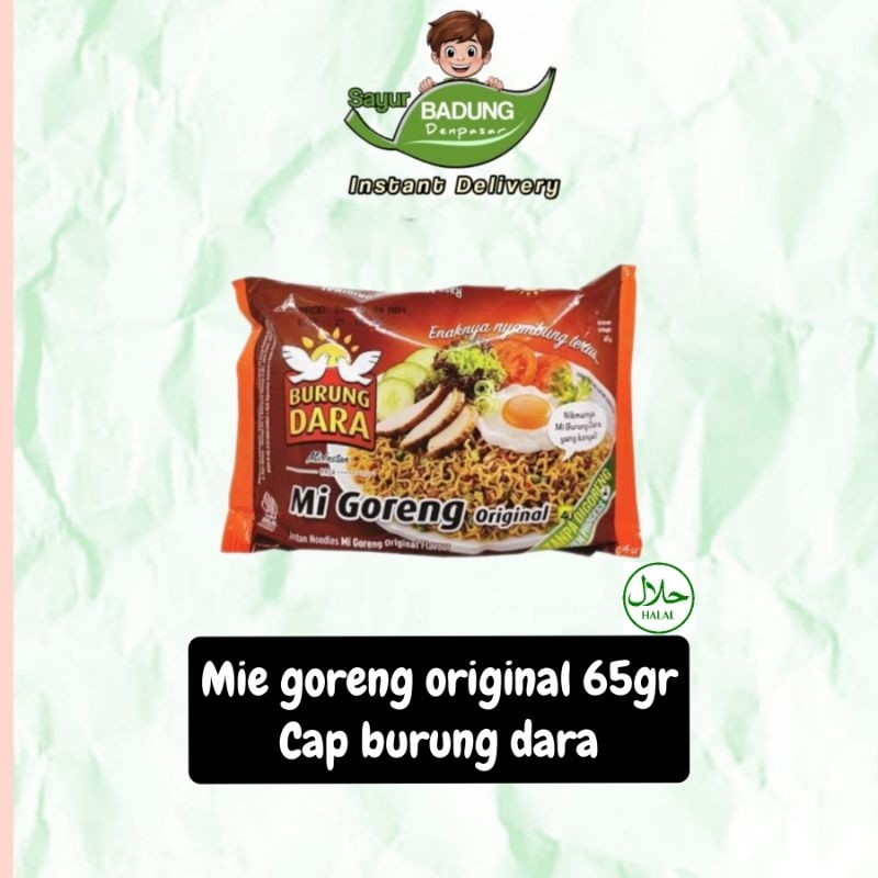 

mie goreng original 65gr cap dara _ Sayur Badung