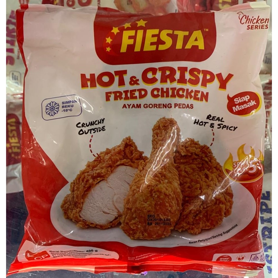 

FIESTA HOT & CRISPY FRIED CHICKEN 400 GR