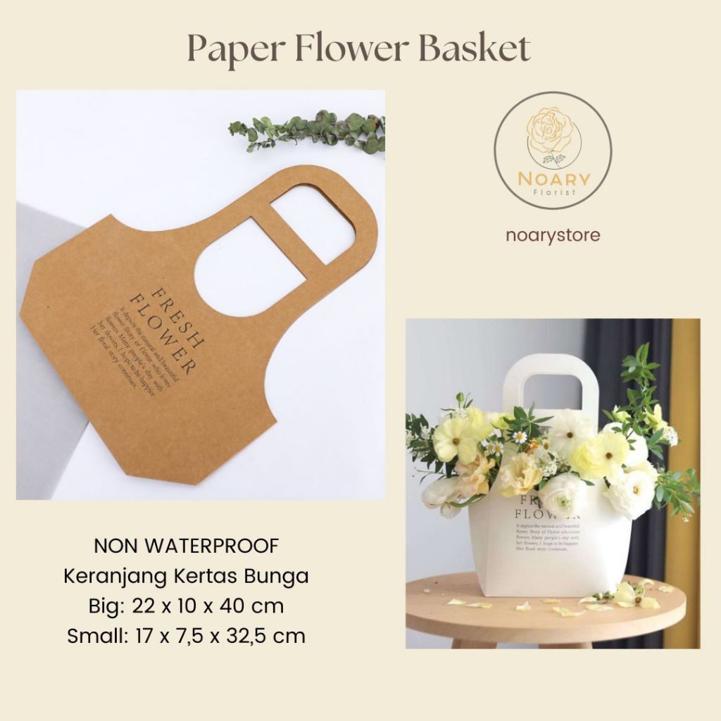 PAPER FLOWER BASKET / Flower Wrapping / Cellophane / Wrap / Kertas Bunga / Kertas Kado / Flower Pape