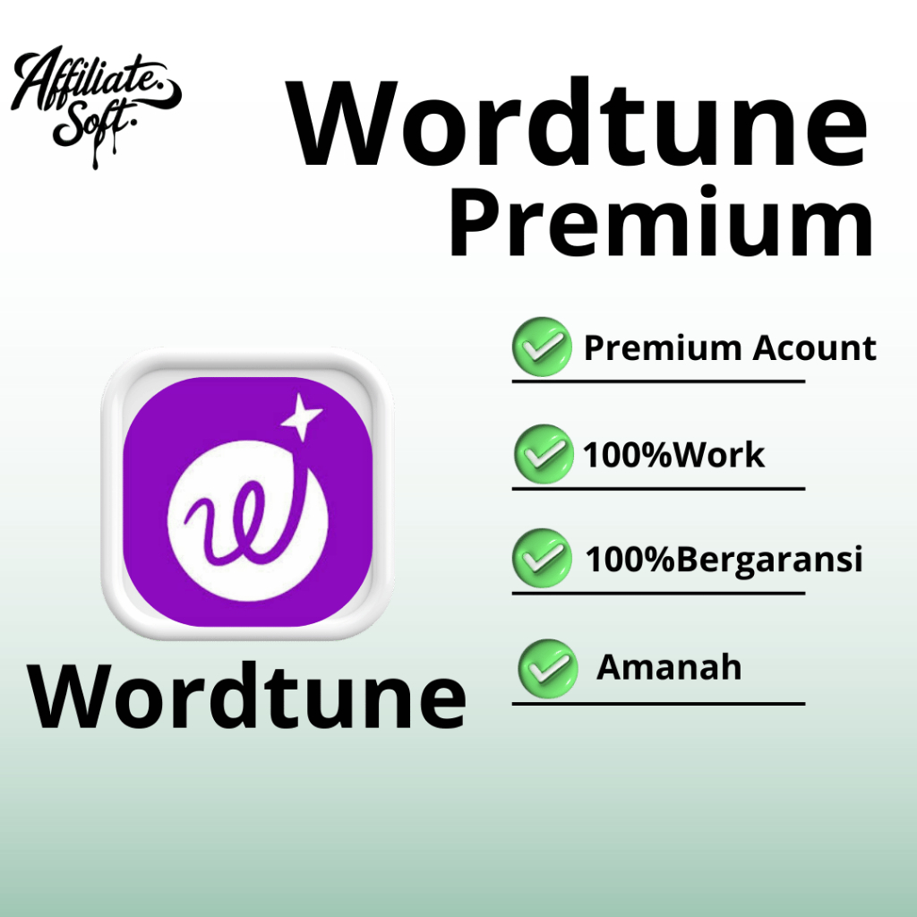 Wordtune Premium Account - Menulis Lebih Cerdas, Lebih Cepat, Lebih Keren