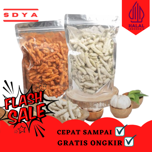 

Basreng Stik Pedas Daun Jeruk 1kg campur 500gram pedas daun jeruk 500gram original