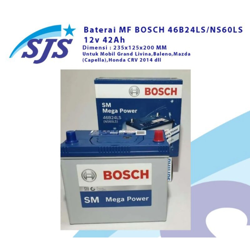 Aki kering Bosch Ns60LS MF 48B24LS
