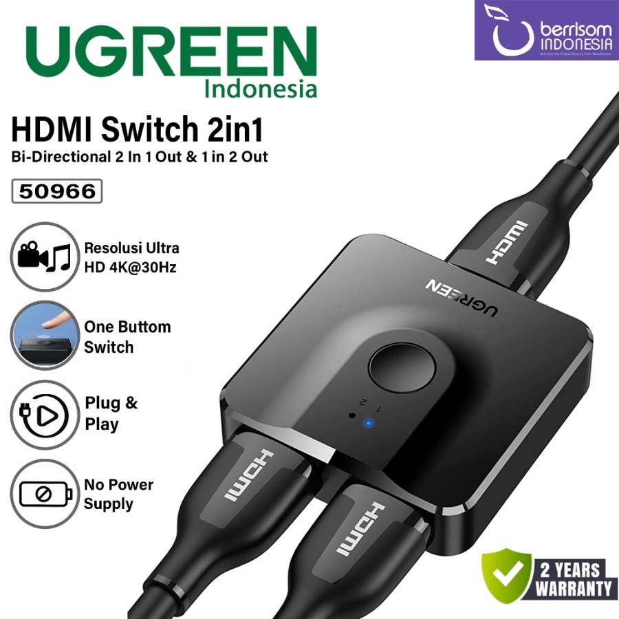 Ugreen Hdmi Bi-directional Switch 50966 Splitter Switcher