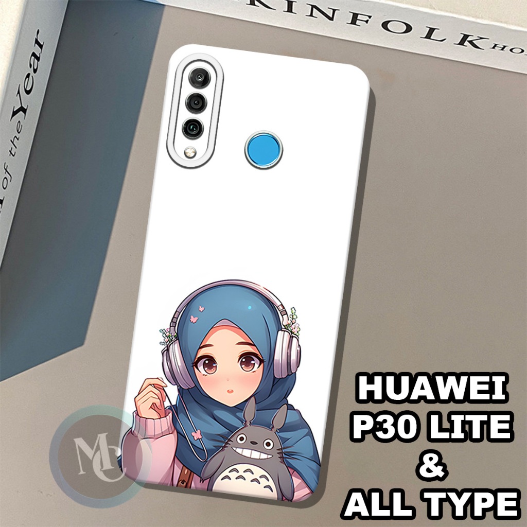 CC32/Softcase karet lentur untuk huawei p30 lite/Motif hijab/case huawei p30 lite /kesing huawei p30