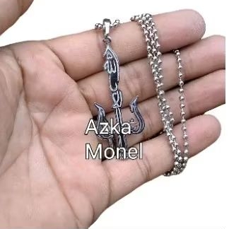Kalung Pagar Nusa Arab Stainless Monel Silver Siap Pakai - Hadiah Unik dan Berkesan