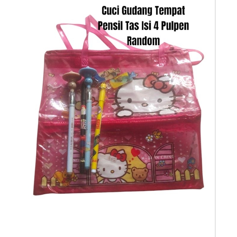 

ASP167 Tempat Pensil Tas Isi 4 Pulpen Random