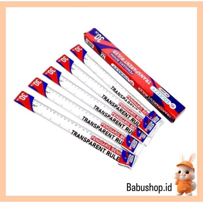 

BBS Penggaris PlastikBening 30cm SQUEEZY RR-SQ667 harga (1pcs)