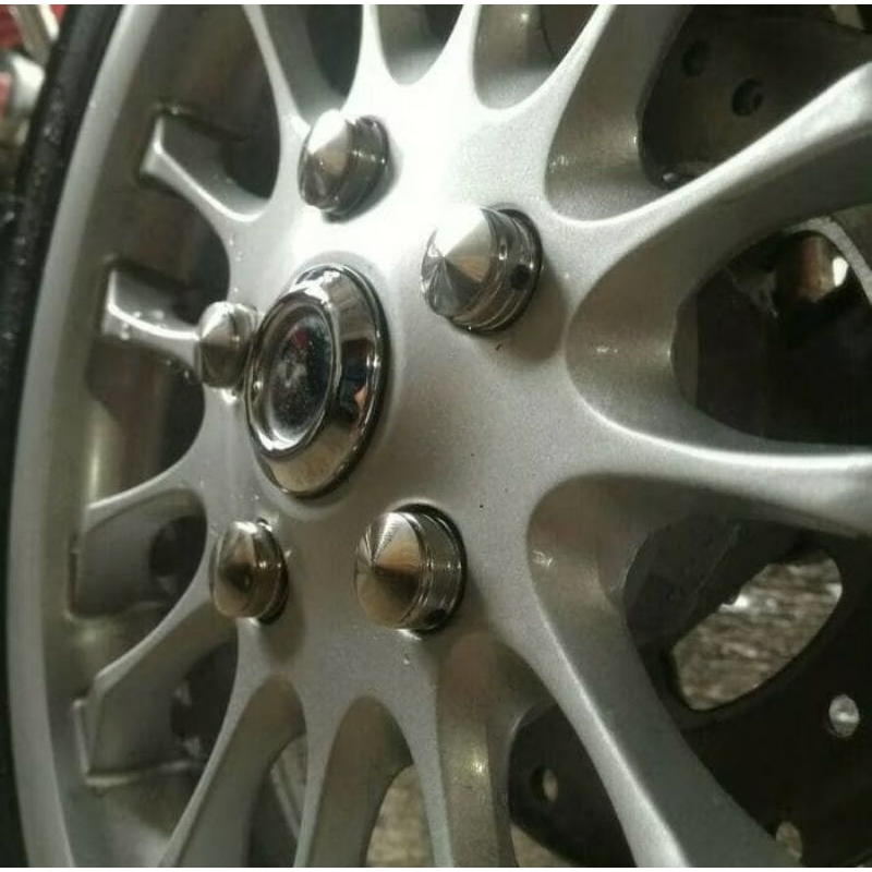 Tutup baut velg vespa primavera, sprint (satuan) aksesoris vespa