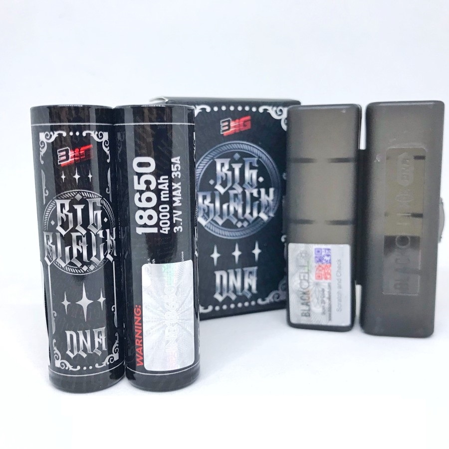 Baterai Big Black DNA 4000mAh 18650 Battery Authentic - Blackcell DNA