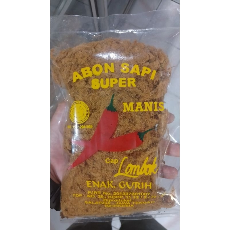 

abon sapi premium cap lombok per 200gr abon sapi asli salatiga