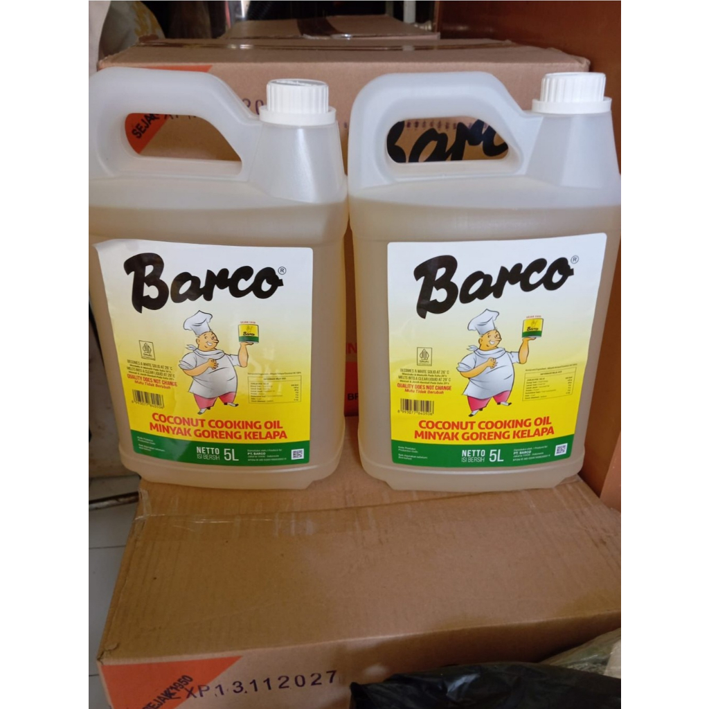 

Minyak Goreng Kelapa Barco 5 Liter-Jerrycan Bisa INSTANT & SAMEDAY