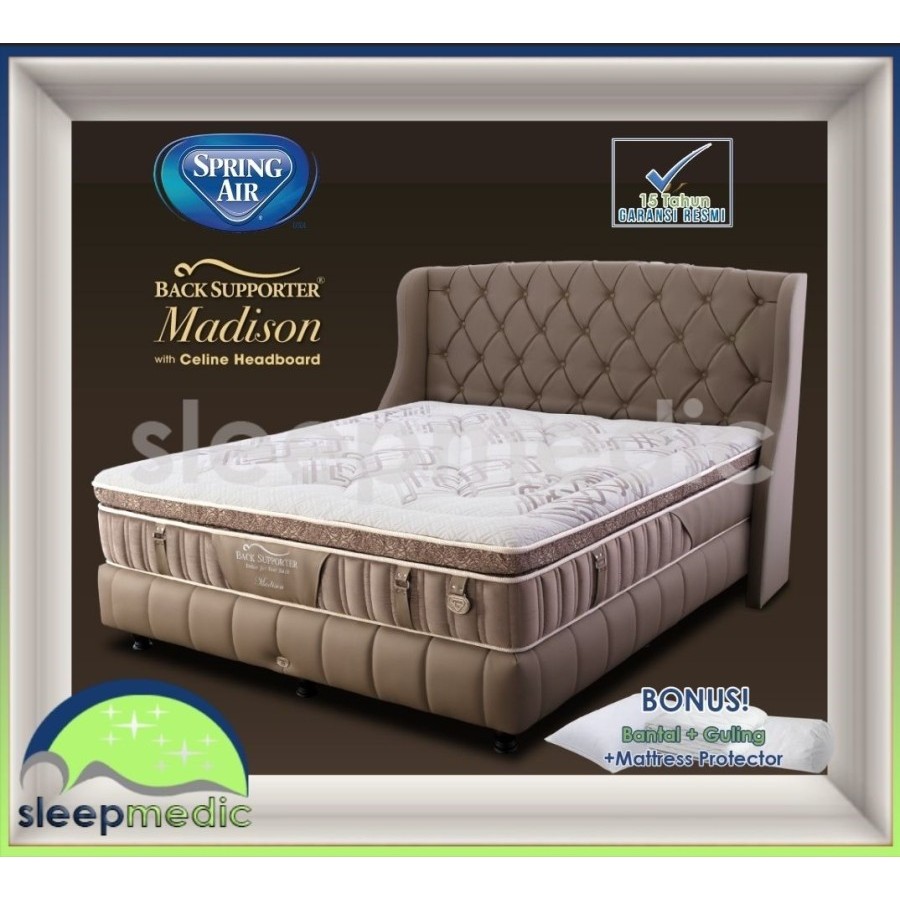 SPRING AIR SpringBed MADISON ( KASUR / SET ) 160 180 200 100 120