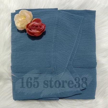 TERLARIS Hijab/Jilbab/Khimar Pad Antem Jumbo Crinkle Syari Bergo Soft Pad Antem Aisyah